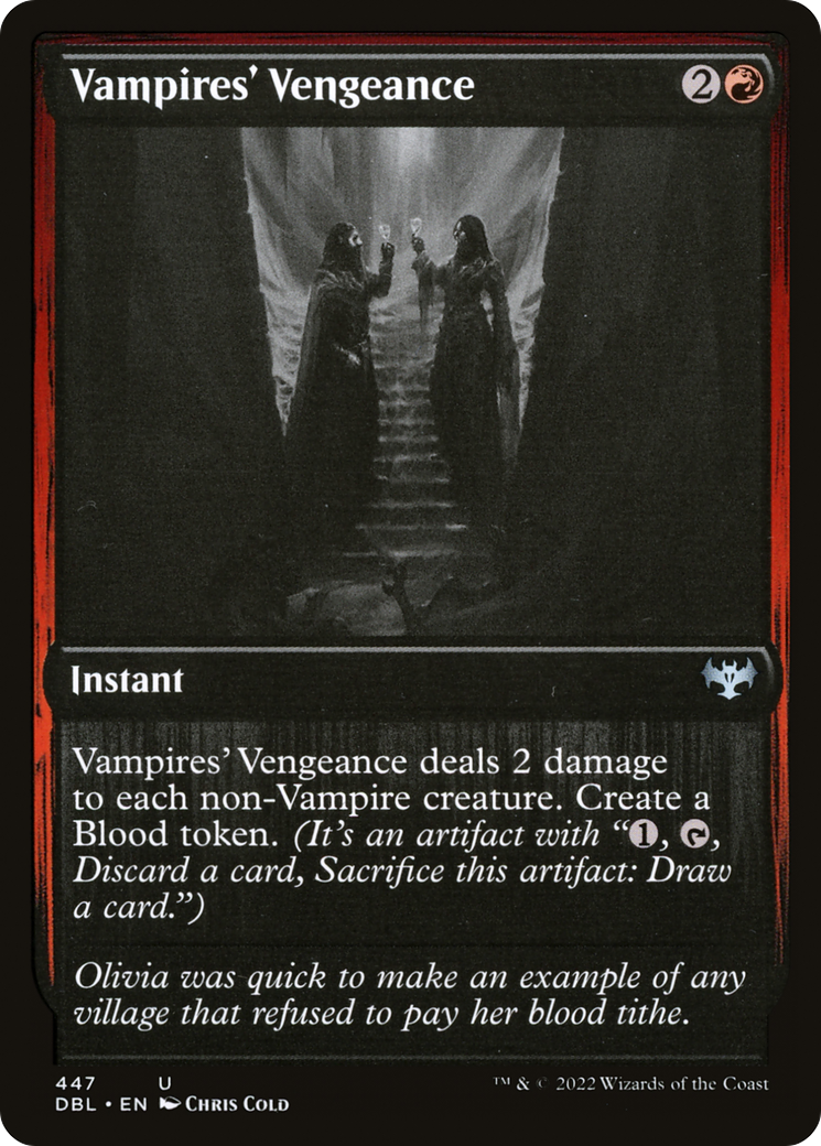 Vampires' Vengeance (DBL-447) - Innistrad: Double Feature - Premium MTG Single from Wizards of the Coast - Just $0.15! Shop now at Game Crave Tournament Store