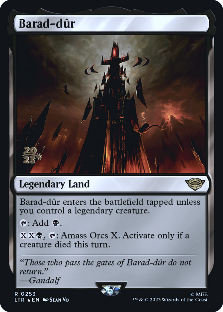Barad-dûr (PLTR-253S) - Tales of Middle-earth Promos Foil - Premium MTG Single from Wizards of the Coast - Just $0.94! Shop now at Game Crave Tournament Store
