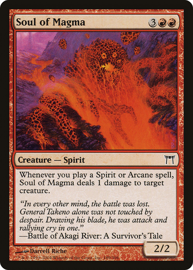 Soul of Magma (CHK-189) - Champions of Kamigawa - Premium MTG Single from Wizards of the Coast - Just $0.08! Shop now at Game Crave Tournament Store