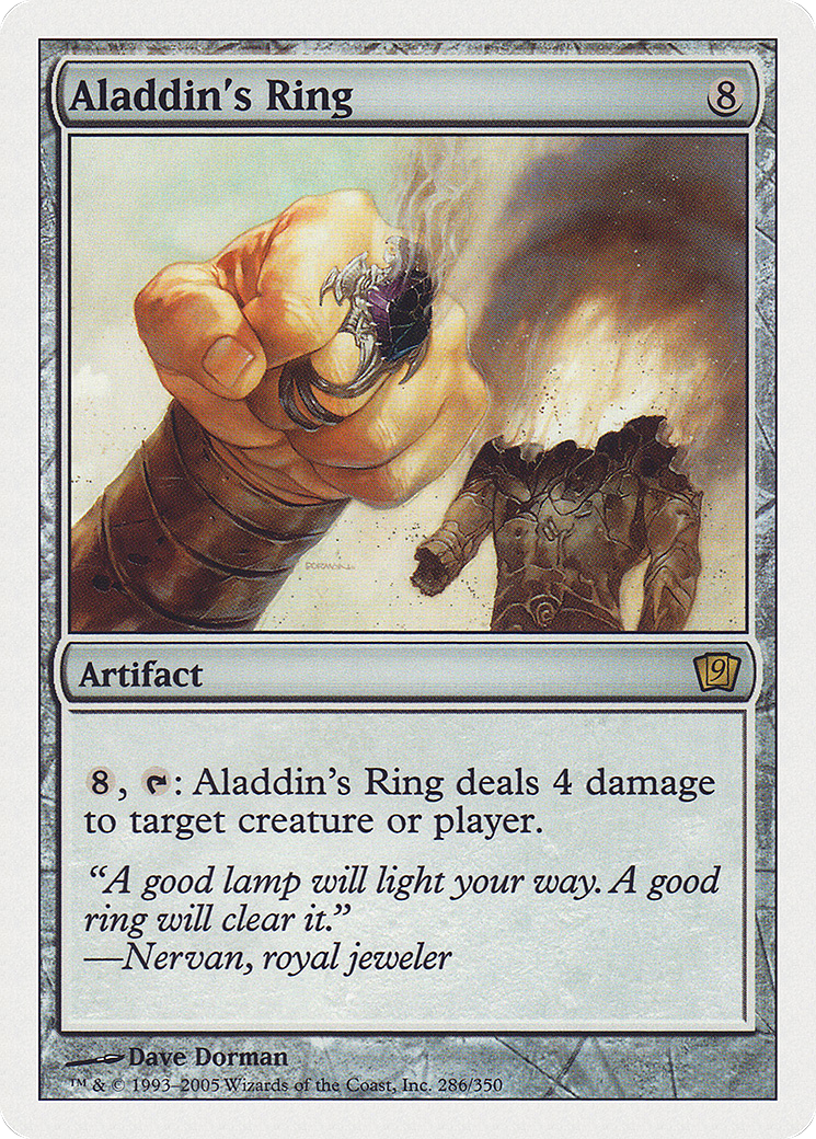 Aladdin's Ring (9ED-286) - Ninth Edition - Premium MTG Single from Wizards of the Coast - Just $0.25! Shop now at Game Crave Tournament Store
