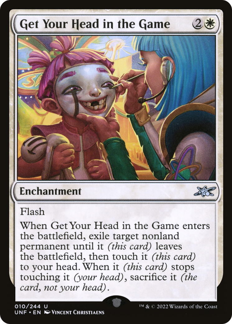 Get Your Head in the Game (UNF-010) - Unfinity - Premium MTG Single from Wizards of the Coast - Just $0.08! Shop now at Game Crave Tournament Store
