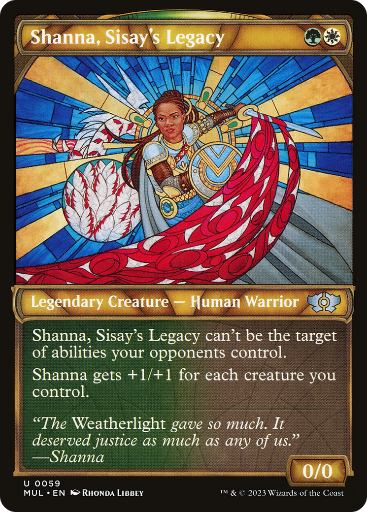 Shanna, Sisay's Legacy (MUL-059) - Multiverse Legends: (Showcase) Foil - Premium MTG Single from Wizards of the Coast - Just $0.25! Shop now at Game Crave Tournament Store