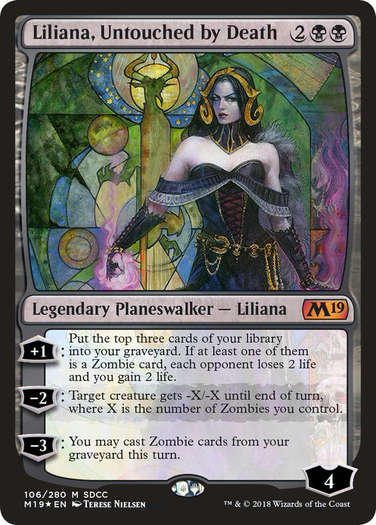 Liliana, Untouched by Death (PS18-106) - San Diego Comic-Con 2018 Foil - Premium MTG Single from Wizards of the Coast - Just $14.57! Shop now at Game Crave Tournament Store
