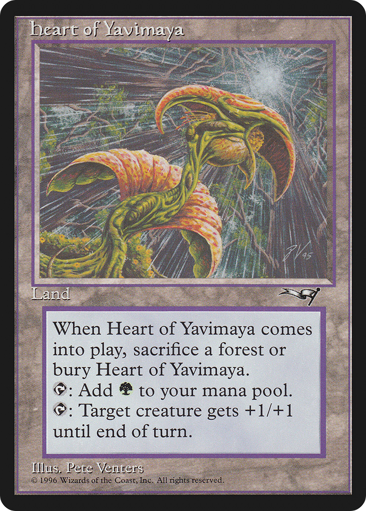 Heart of Yavimaya (ALL-138) - Alliances - Premium MTG Single from Wizards of the Coast - Just $0.65! Shop now at Game Crave Tournament Store