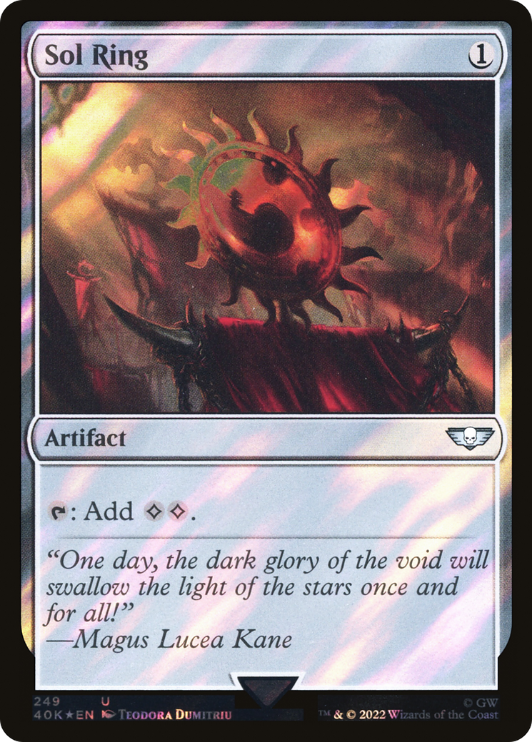 Sol Ring (40K-249★) - Warhammer 40,000 Commander Foil - Premium MTG Single from Wizards of the Coast - Just $4.64! Shop now at Game Crave Tournament Store