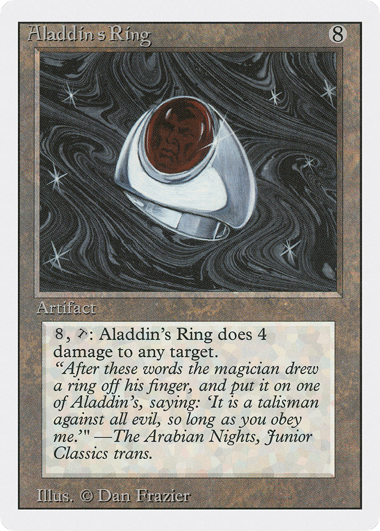 Aladdin's Ring (3ED-232) - Revised Edition - Premium MTG Single from Wizards of the Coast - Just $0.17! Shop now at Game Crave Tournament Store