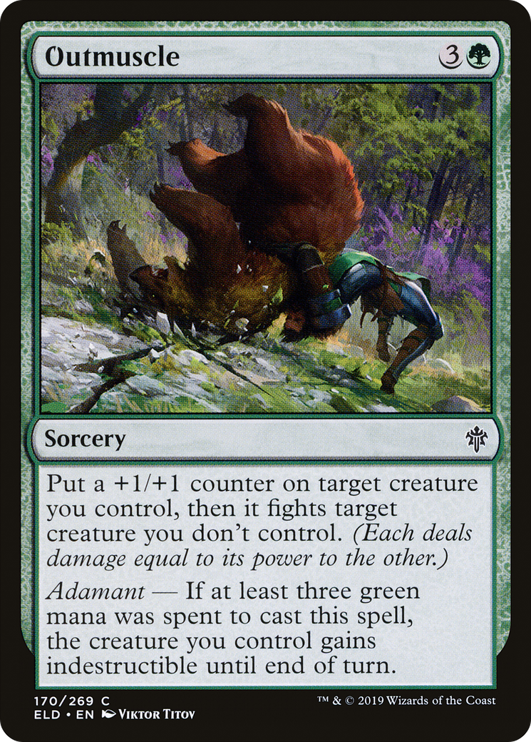 Outmuscle (ELD-170) - Throne of Eldraine - Premium MTG Single from Wizards of the Coast - Just $0.08! Shop now at Game Crave Tournament Store