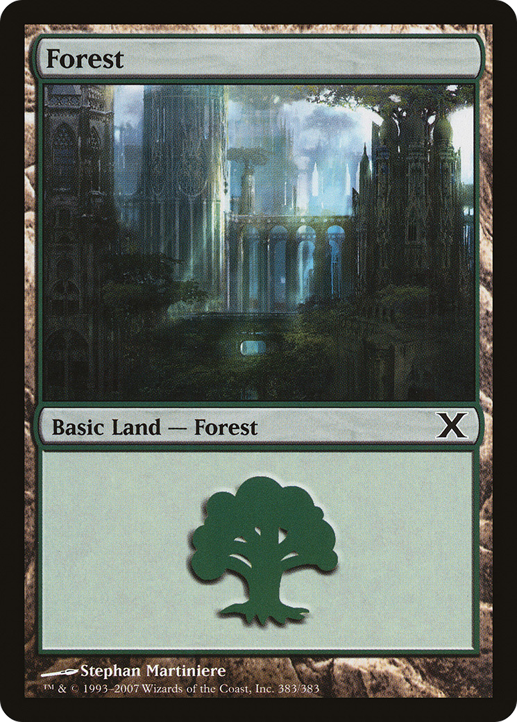 Forest (10E-383) - Tenth Edition Foil - Premium MTG Single from Wizards of the Coast - Just $0.16! Shop now at Game Crave Tournament Store