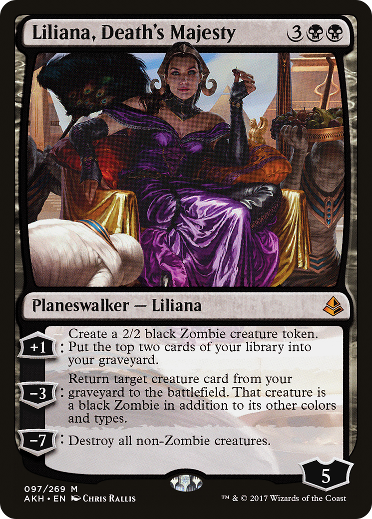 Liliana, Death's Majesty (AKH-097) - Amonkhet - Premium MTG Single from Wizards of the Coast - Just $0.18! Shop now at Game Crave Tournament Store