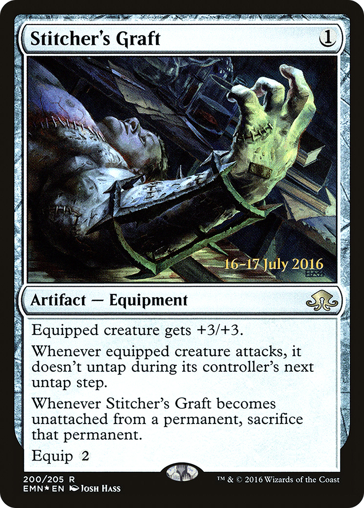 Stitcher's Graft (PEMN-200S) - Eldritch Moon Promos Foil - Premium MTG Single from Wizards of the Coast - Just $0.08! Shop now at Game Crave Tournament Store