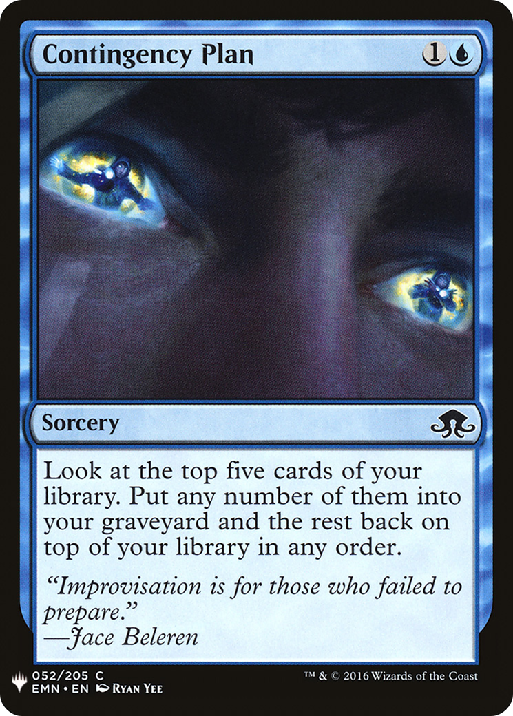 Contingency Plan (MB1-330) - Mystery Booster - Premium MTG Single from Wizards of the Coast - Just $0.25! Shop now at Game Crave Tournament Store