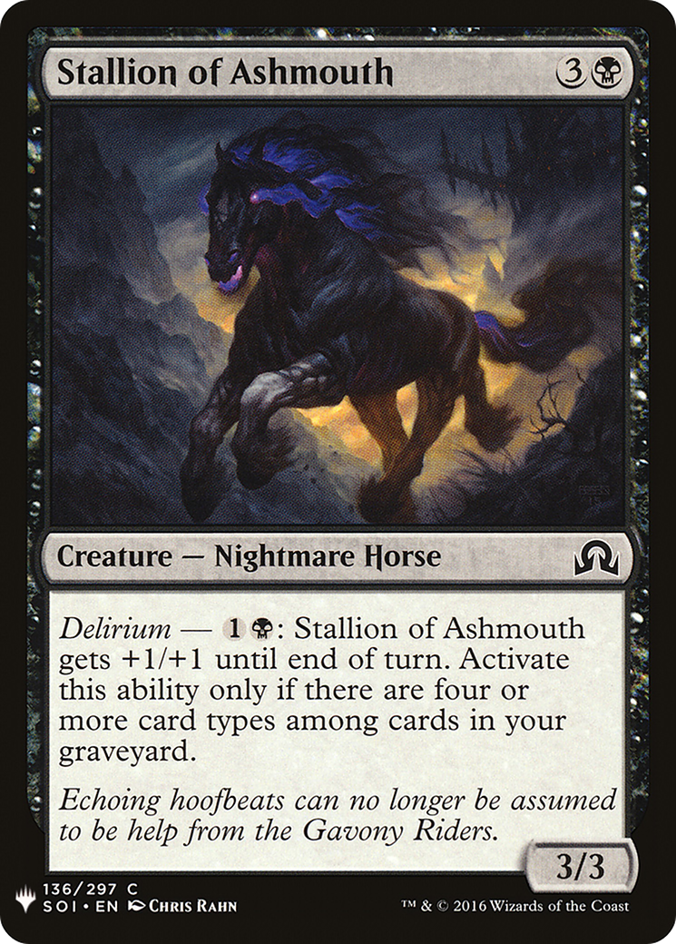 Stallion of Ashmouth (MB1-781) - Mystery Booster - Premium MTG Single from Wizards of the Coast - Just $0.08! Shop now at Game Crave Tournament Store