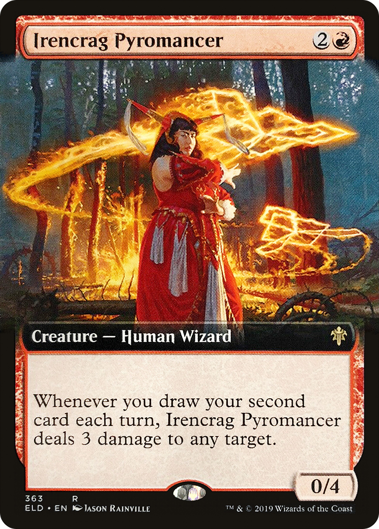 Irencrag Pyromancer (ELD-363) - Throne of Eldraine: (Extended Art) - Premium MTG Single from Wizards of the Coast - Just $0.30! Shop now at Game Crave Tournament Store