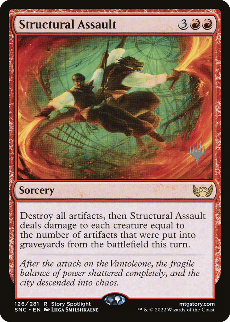 Structural Assault (PSNC-126P) - Streets of New Capenna Promos - Premium MTG Single from Wizards of the Coast - Just $0.08! Shop now at Game Crave Tournament Store