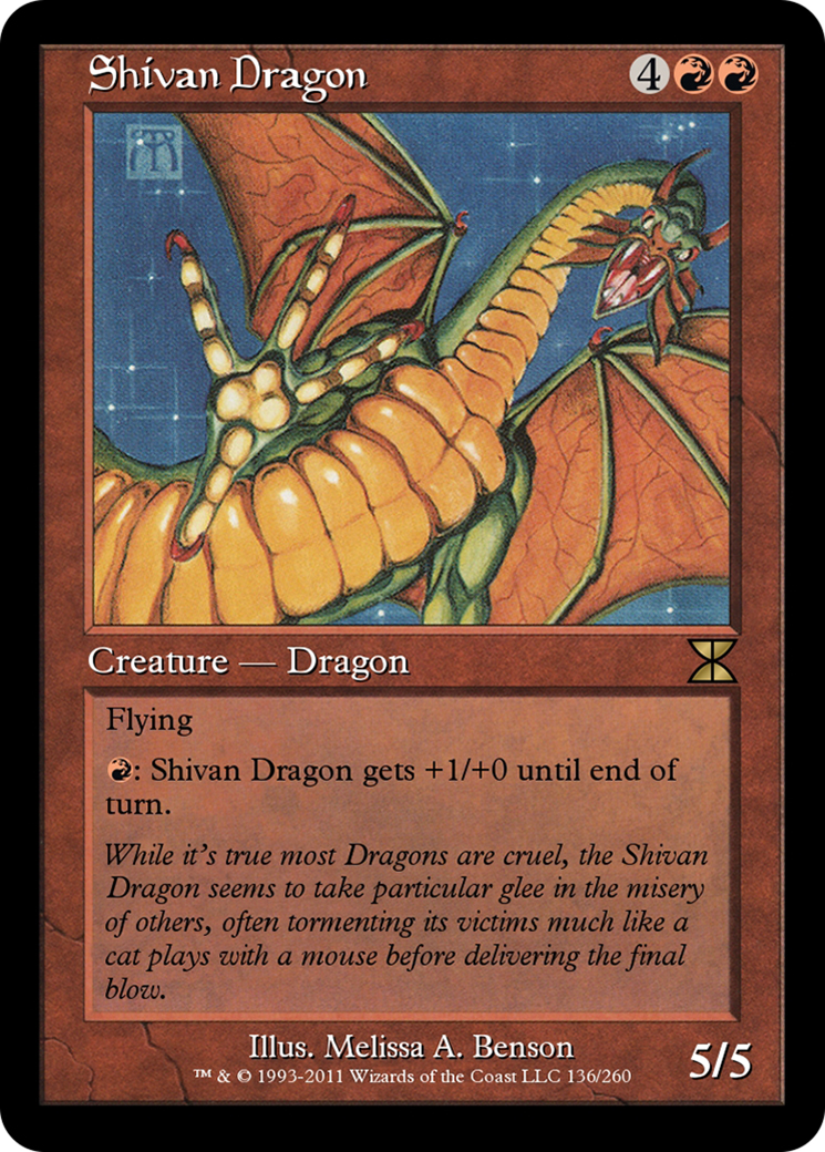Shivan Dragon (ME4-136) - Masters Edition IV Foil - Premium MTG Single from Wizards of the Coast - Just $0! Shop now at Game Crave Tournament Store