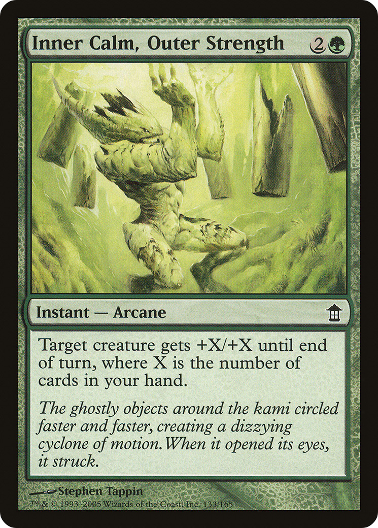 Inner Calm, Outer Strength (SOK-133) - Saviors of Kamigawa Foil - Premium MTG Single from Wizards of the Coast - Just $0.22! Shop now at Game Crave Tournament Store