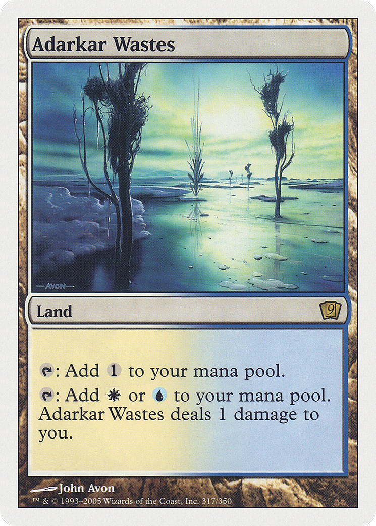 Adarkar Wastes (9ED-317) - Ninth Edition - Premium MTG Single from Wizards of the Coast - Just $1.10! Shop now at Game Crave Tournament Store