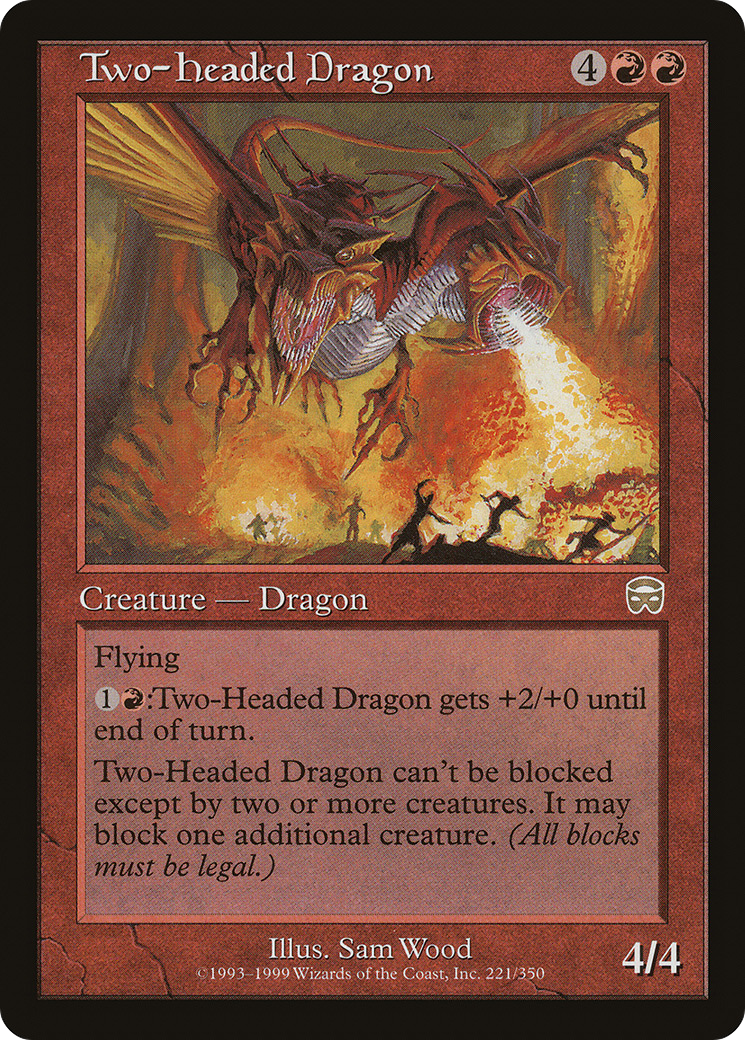 Two-Headed Dragon (MMQ-221) - Mercadian Masques Foil - Premium MTG Single from Wizards of the Coast - Just $17.44! Shop now at Game Crave Tournament Store