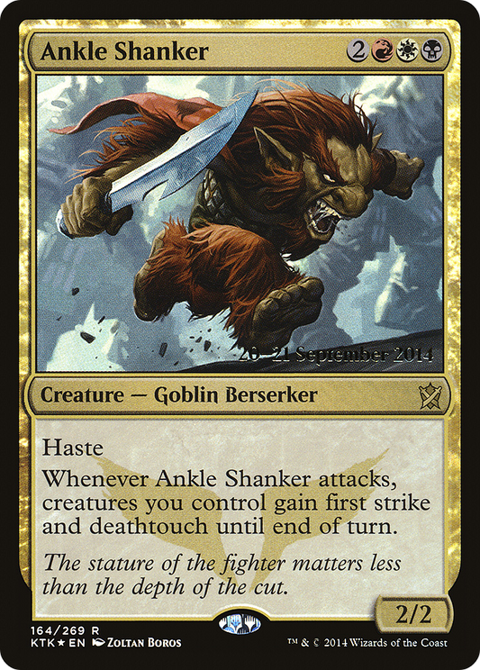 Ankle Shanker (PKTK-164S) - Khans of Tarkir Promos Foil - Premium MTG Single from Wizards of the Coast - Just $0.33! Shop now at Game Crave Tournament Store