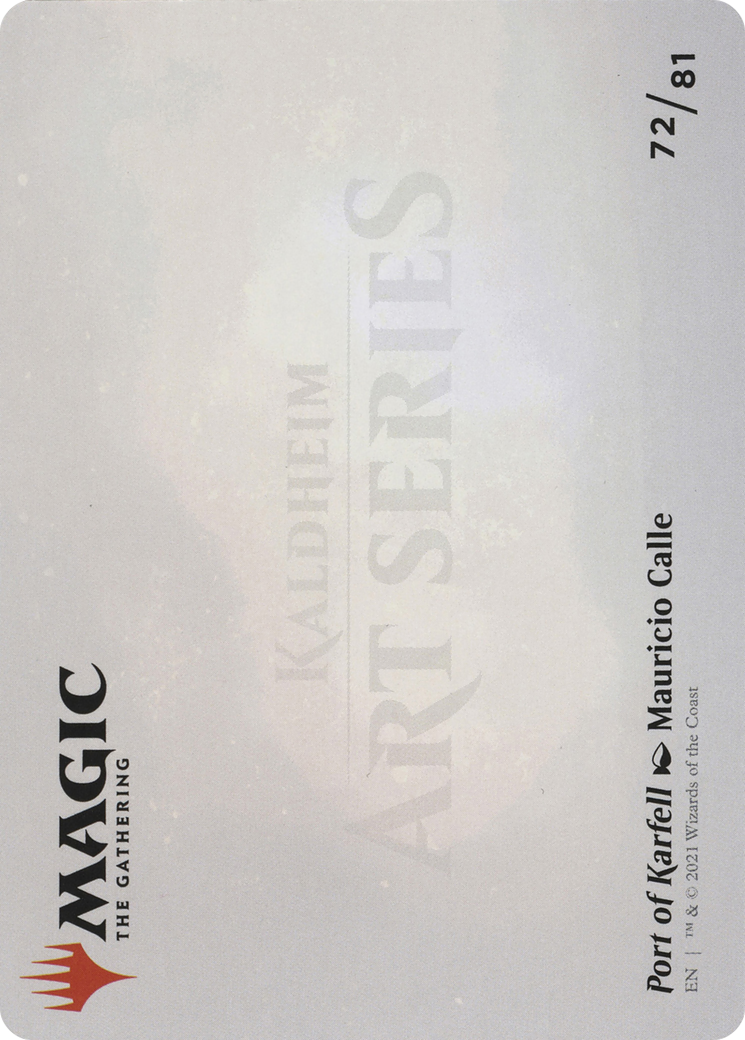 Port of Karfell // Port of Karfell (AKHM-072) - Kaldheim Art Series (Borderless) - Premium MTG Single from Wizards of the Coast - Just $0! Shop now at Game Crave Tournament Store