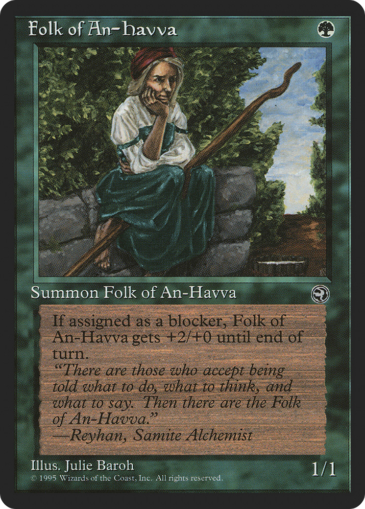 Folk of An-Havva (HML-87B) - Homelands - Premium MTG Single from Wizards of the Coast - Just $0.08! Shop now at Game Crave Tournament Store