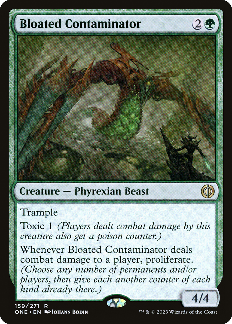 Bloated Contaminator (ONE-159) - Phyrexia: All Will Be One Foil - Premium MTG Single from Wizards of the Coast - Just $0.82! Shop now at Game Crave Tournament Store