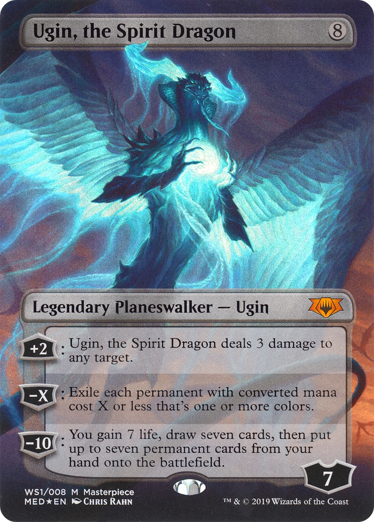 Ugin, the Spirit Dragon (MED-WS1) - Mythic Edition (Borderless) Foil - Premium MTG Single from Wizards of the Coast - Just $45.04! Shop now at Game Crave Tournament Store