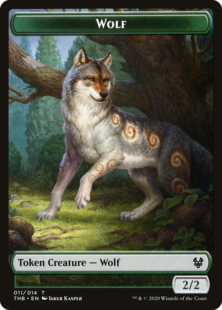 Wolf (TTHB-011) - Theros Beyond Death Tokens - Premium MTG Single from Wizards of the Coast - Just $0.08! Shop now at Game Crave Tournament Store