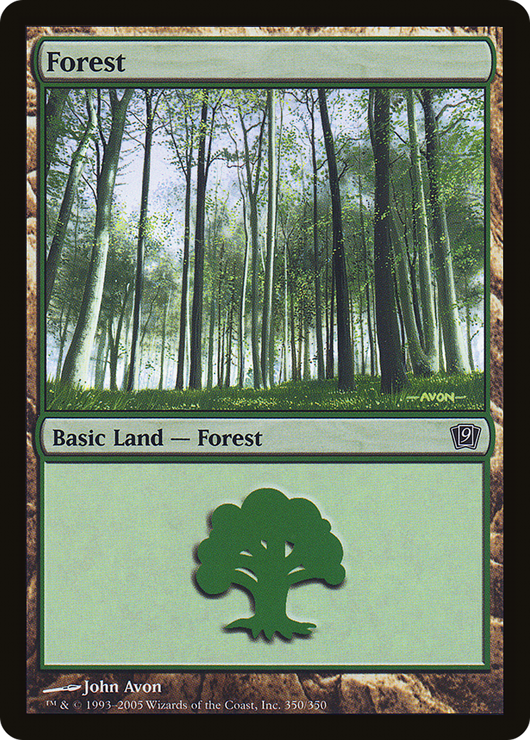 Forest (9ED-350★) - Ninth Edition Foil - Premium MTG Single from Wizards of the Coast - Just $0.18! Shop now at Game Crave Tournament Store