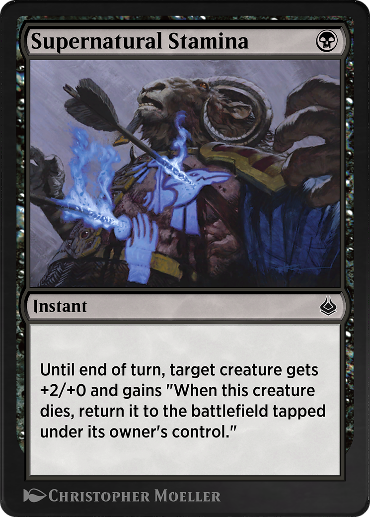 Supernatural Stamina (AKR-126) - Amonkhet Remastered - Premium MTG Single from Wizards of the Coast - Just $0! Shop now at Game Crave Tournament Store