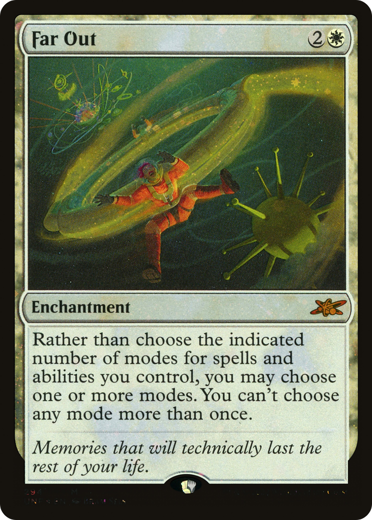 Far Out (UNF-294) - Unfinity Foil - Premium MTG Single from Wizards of the Coast - Just $0.26! Shop now at Game Crave Tournament Store