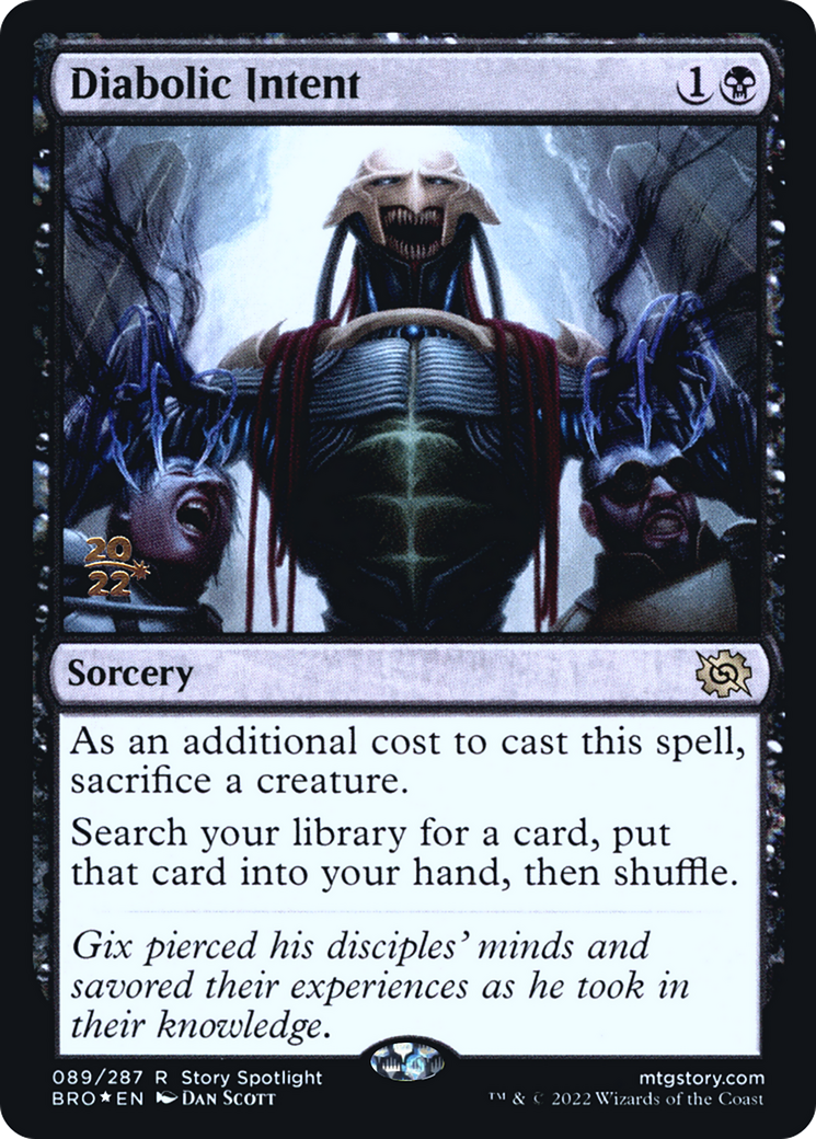 Diabolic Intent (PBRO-89S) - The Brothers' War Promos Foil - Premium MTG Single from Wizards of the Coast - Just $3.35! Shop now at Game Crave Tournament Store