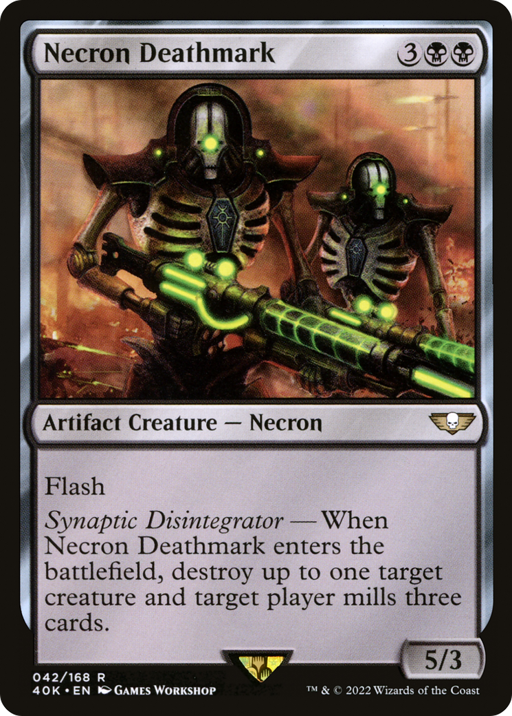 Necron Deathmark (40K-042) - Warhammer 40,000 Commander - Premium MTG Single from Wizards of the Coast - Just $0.97! Shop now at Game Crave Tournament Store