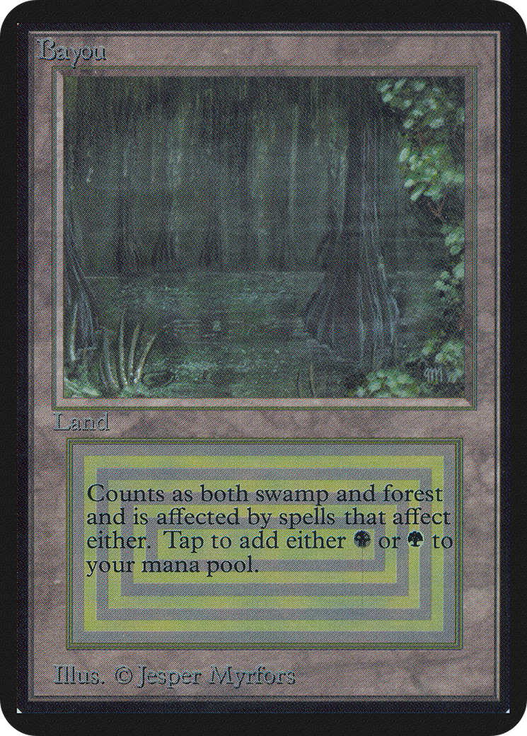 Bayou (LEA-278) - Limited Edition Alpha - Premium MTG Single from Wizards of the Coast - Just $0! Shop now at Game Crave Tournament Store