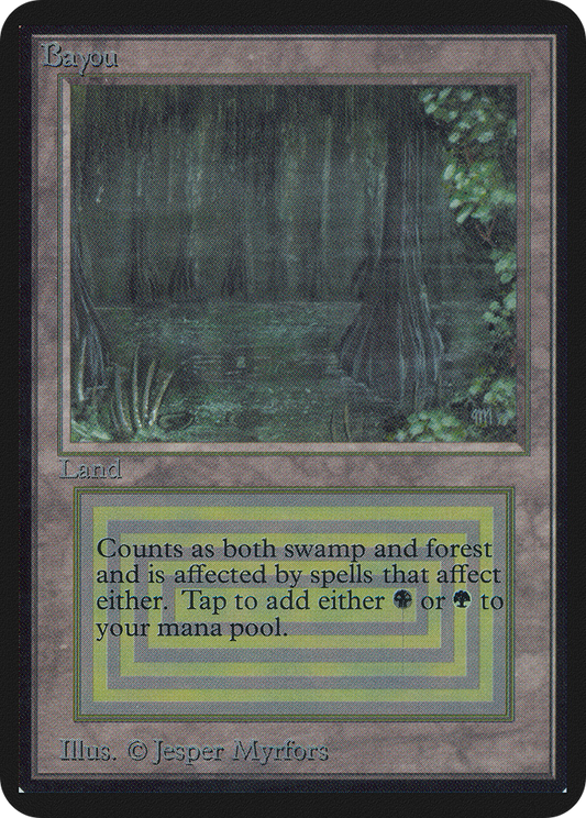 Bayou (LEA-278) - Limited Edition Alpha - Premium MTG Single from Wizards of the Coast - Just $0! Shop now at Game Crave Tournament Store