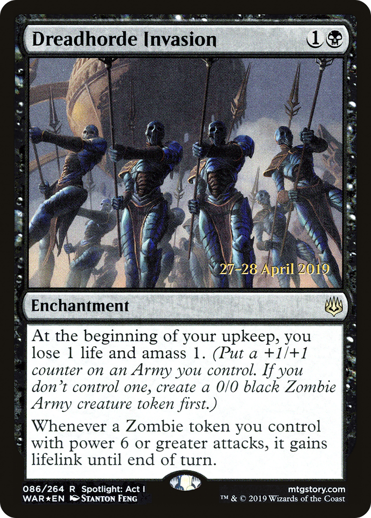 Dreadhorde Invasion (PWAR-86S) - War of the Spark Promos Foil - Premium MTG Single from Wizards of the Coast - Just $4.10! Shop now at Game Crave Tournament Store