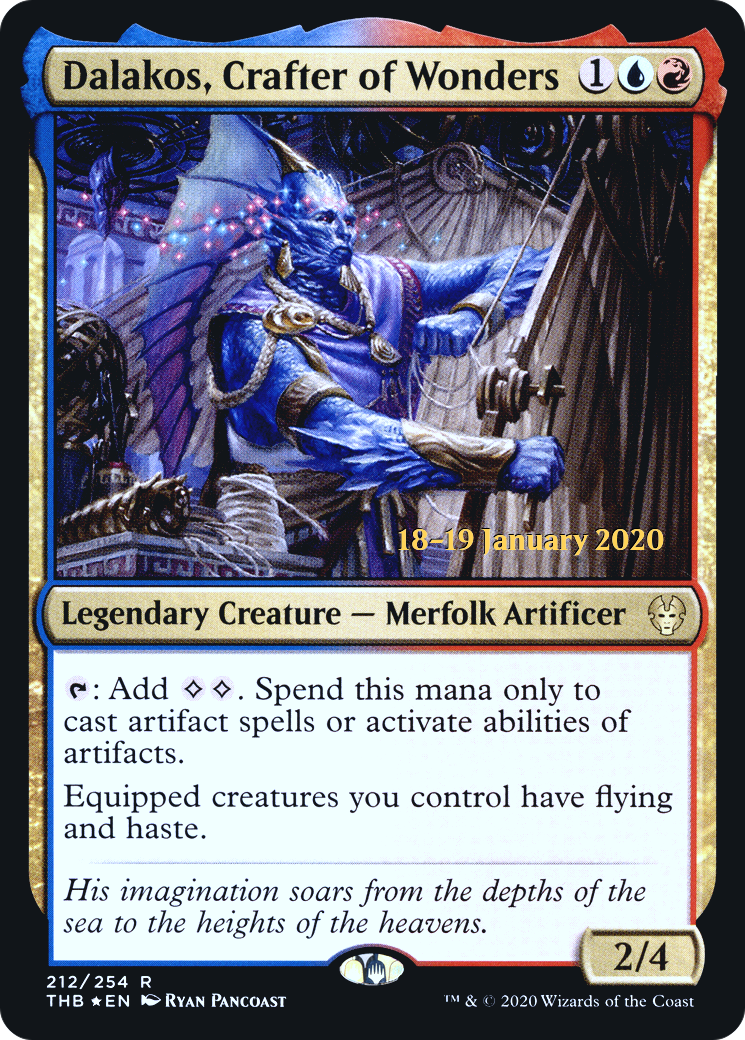 Dalakos, Crafter of Wonders (PTHB-212S) - Theros Beyond Death Promos Foil - Premium MTG Single from Wizards of the Coast - Just $12.36! Shop now at Game Crave Tournament Store