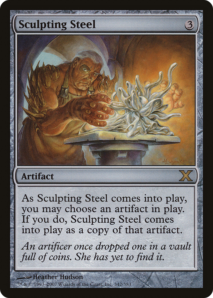Sculpting Steel (10E-342) - Tenth Edition - Premium MTG Single from Wizards of the Coast - Just $0.74! Shop now at Game Crave Tournament Store