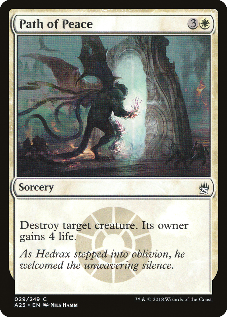 Path of Peace (A25-029) - Masters 25 Foil - Premium MTG Single from Wizards of the Coast - Just $0.08! Shop now at Game Crave Tournament Store
