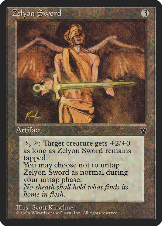 Zelyon Sword (FEM-091) - Fallen Empires - Premium MTG Single from Wizards of the Coast - Just $0.50! Shop now at Game Crave Tournament Store