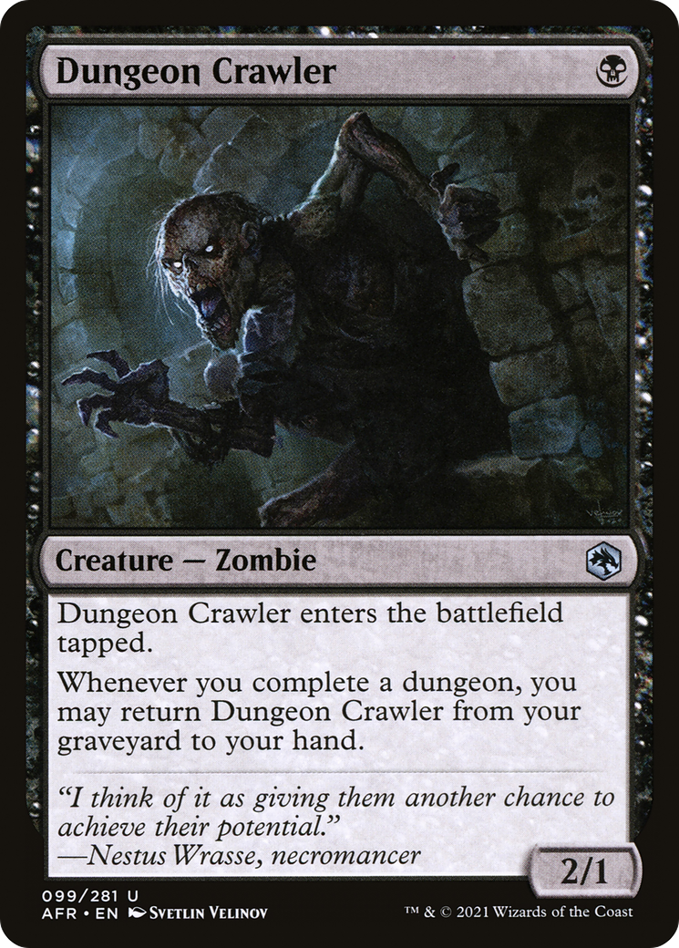 Dungeon Crawler (AFR-099) - Adventures in the Forgotten Realms - Premium MTG Single from Wizards of the Coast - Just $0.25! Shop now at Game Crave Tournament Store