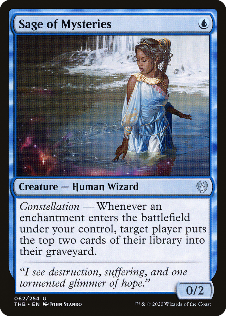 Sage of Mysteries (THB-062) - Theros Beyond Death Foil - Premium MTG Single from Wizards of the Coast - Just $0.25! Shop now at Game Crave Tournament Store