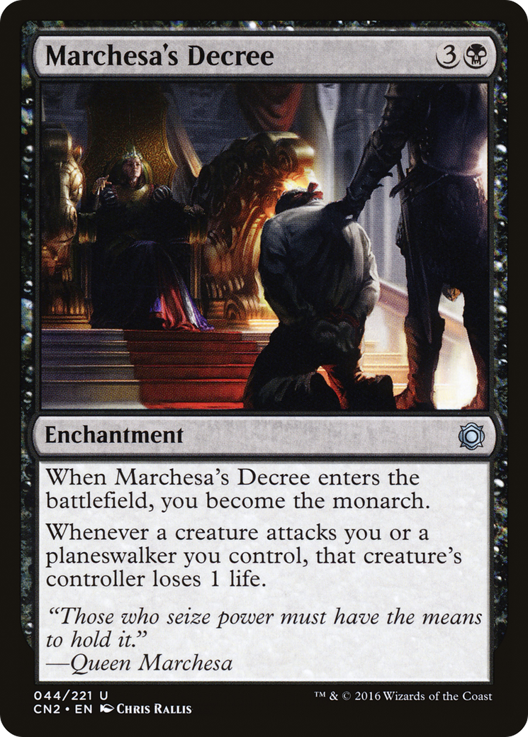 Marchesa's Decree (CN2-044) - Conspiracy: Take the Crown - Premium MTG Single from Wizards of the Coast - Just $0.69! Shop now at Game Crave Tournament Store