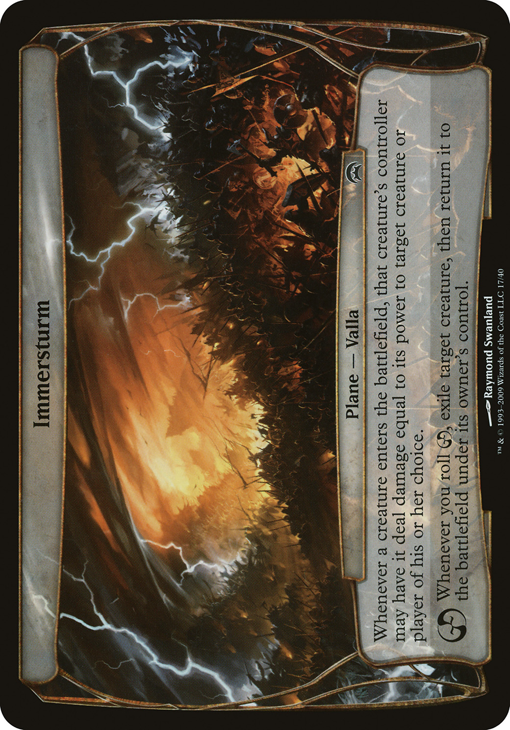 Immersturm (OHOP-017) - Planechase Planes - Premium MTG Single from Wizards of the Coast - Just $2.52! Shop now at Game Crave Tournament Store