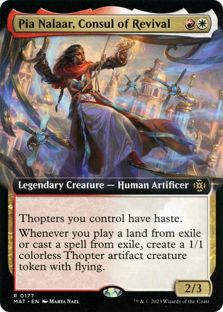 Pia Nalaar, Consul of Revival (MAT-177) - March of the Machine: The Aftermath: (Extended Art) - Premium MTG Single from Wizards of the Coast - Just $0.25! Shop now at Game Crave Tournament Store