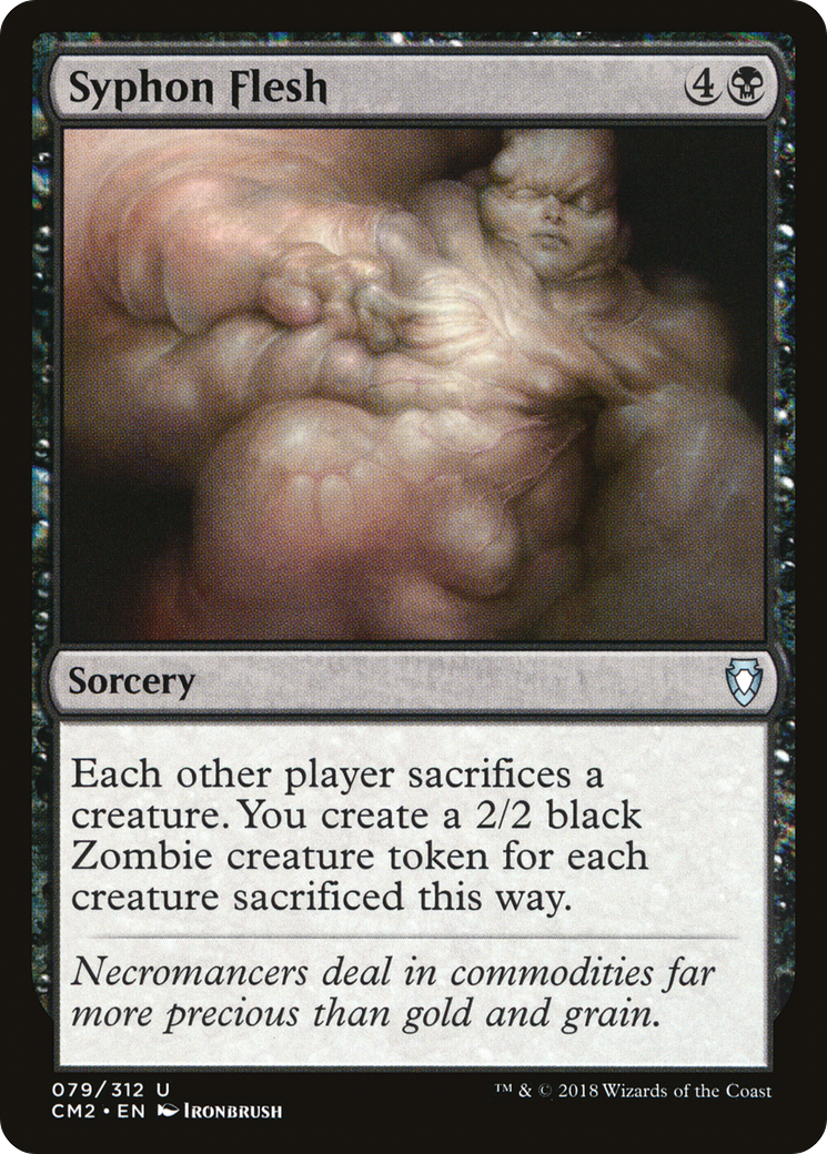 Syphon Flesh (CM2-079) - Commander Anthology Volume II - Premium MTG Single from Wizards of the Coast - Just $0.26! Shop now at Game Crave Tournament Store