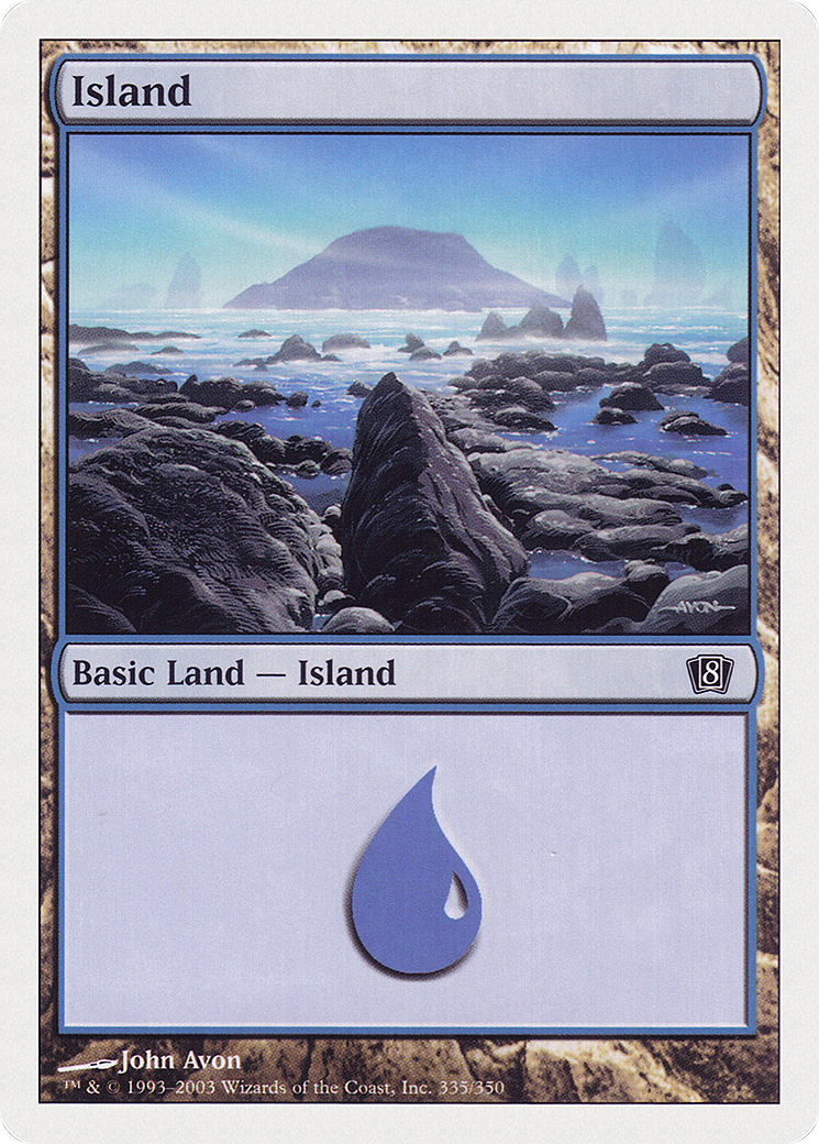 Island (8ED-335) - Eighth Edition - Premium MTG Single from Wizards of the Coast - Just $0.08! Shop now at Game Crave Tournament Store