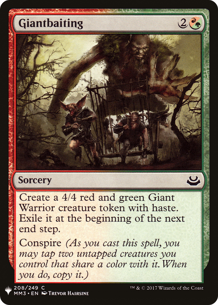 Giantbaiting (MB1-1523) - Mystery Booster - Premium MTG Single from Wizards of the Coast - Just $0.08! Shop now at Game Crave Tournament Store