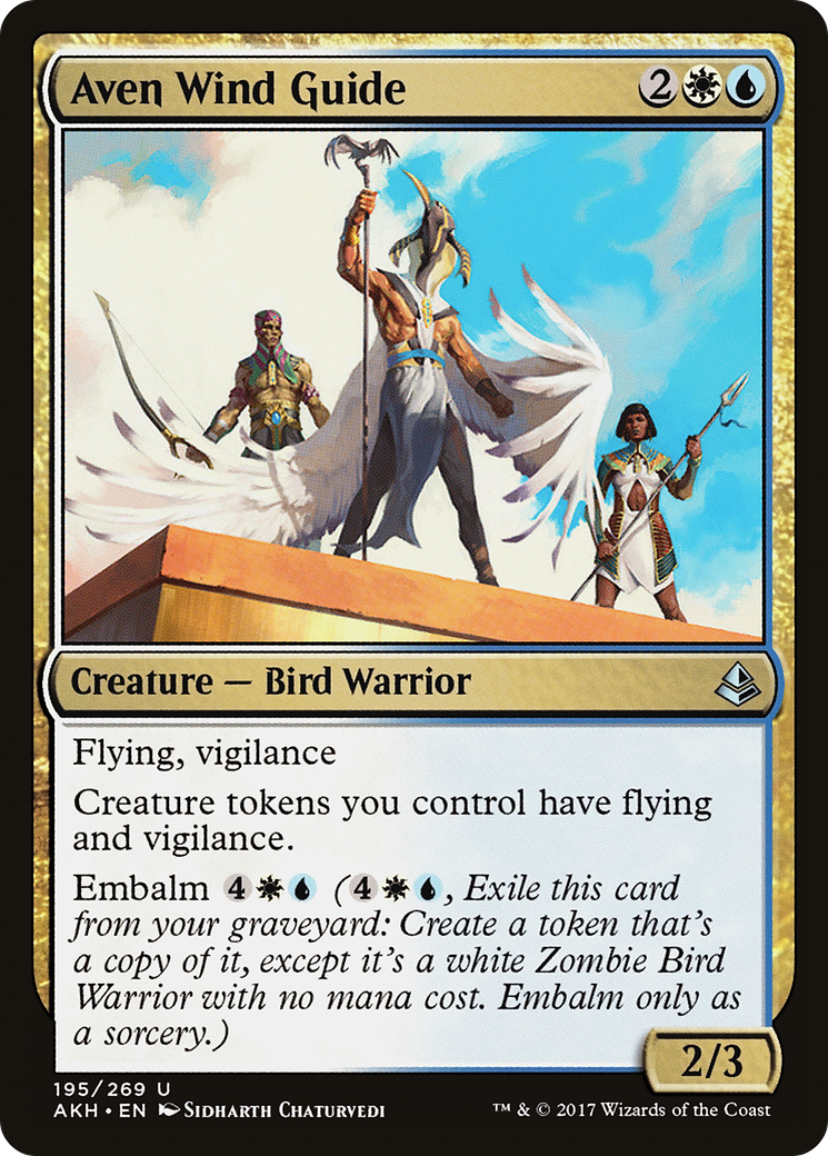 Aven Wind Guide (AKH-195) - Amonkhet - Premium MTG Single from Wizards of the Coast - Just $0.08! Shop now at Game Crave Tournament Store