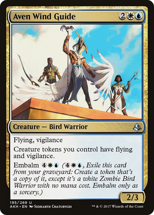 Aven Wind Guide (AKH-195) - Amonkhet - Premium MTG Single from Wizards of the Coast - Just $0.08! Shop now at Game Crave Tournament Store